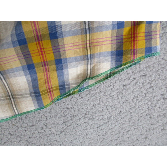 Energie Shirt Mens XL Multicolor Western Pearl Snap Button Plaid Embroidered - Picture 10 of 16